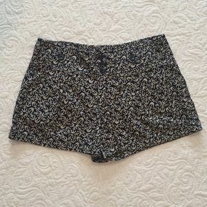 Anthropologie Anchor Print High Waist Shorts
